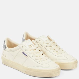 heißer Verkauf Designer Golden Goose Soul-Star Glitzer Leder Turnschuhe weiß