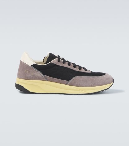 heißer Verkauf Luxus Common Projects Track Classic Turnschuhe mit Wildlederbesatz grau