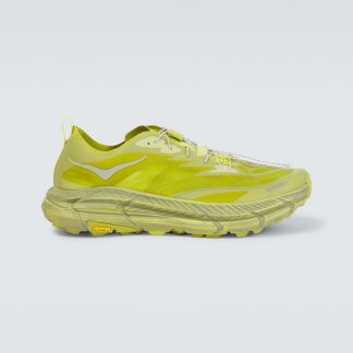 heißer Verkauf Luxus Hoka One One x Satisfy Mafate Speed 4 Lite Turnschuhe gelb