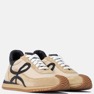 heißer Verkauf Luxus Loewe Flow Runner Wildleder Turnschuhe beige