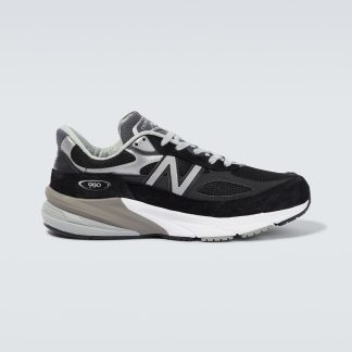 heißer Verkauf Luxus New Balance 990v6 Wildleder Low-Top Turnschuhe schwarz