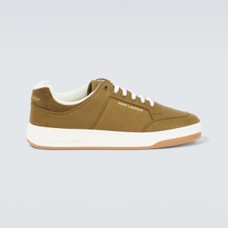 heißer Verkauf Luxus Saint Laurent SL/61 Canvas-Sneaker grün