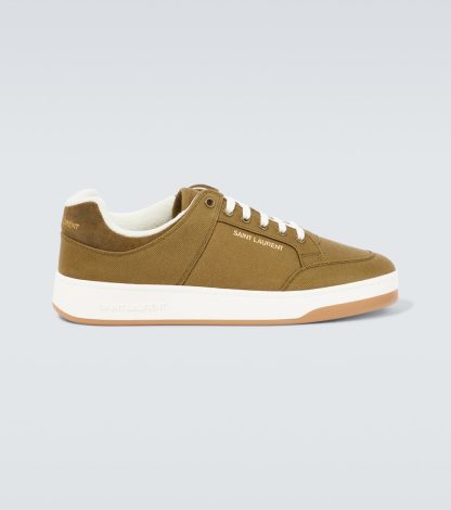 heißer Verkauf Luxus Saint Laurent SL/61 Canvas-Sneaker grün